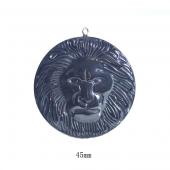 Hematite Lion Head Pendant Assorted Size